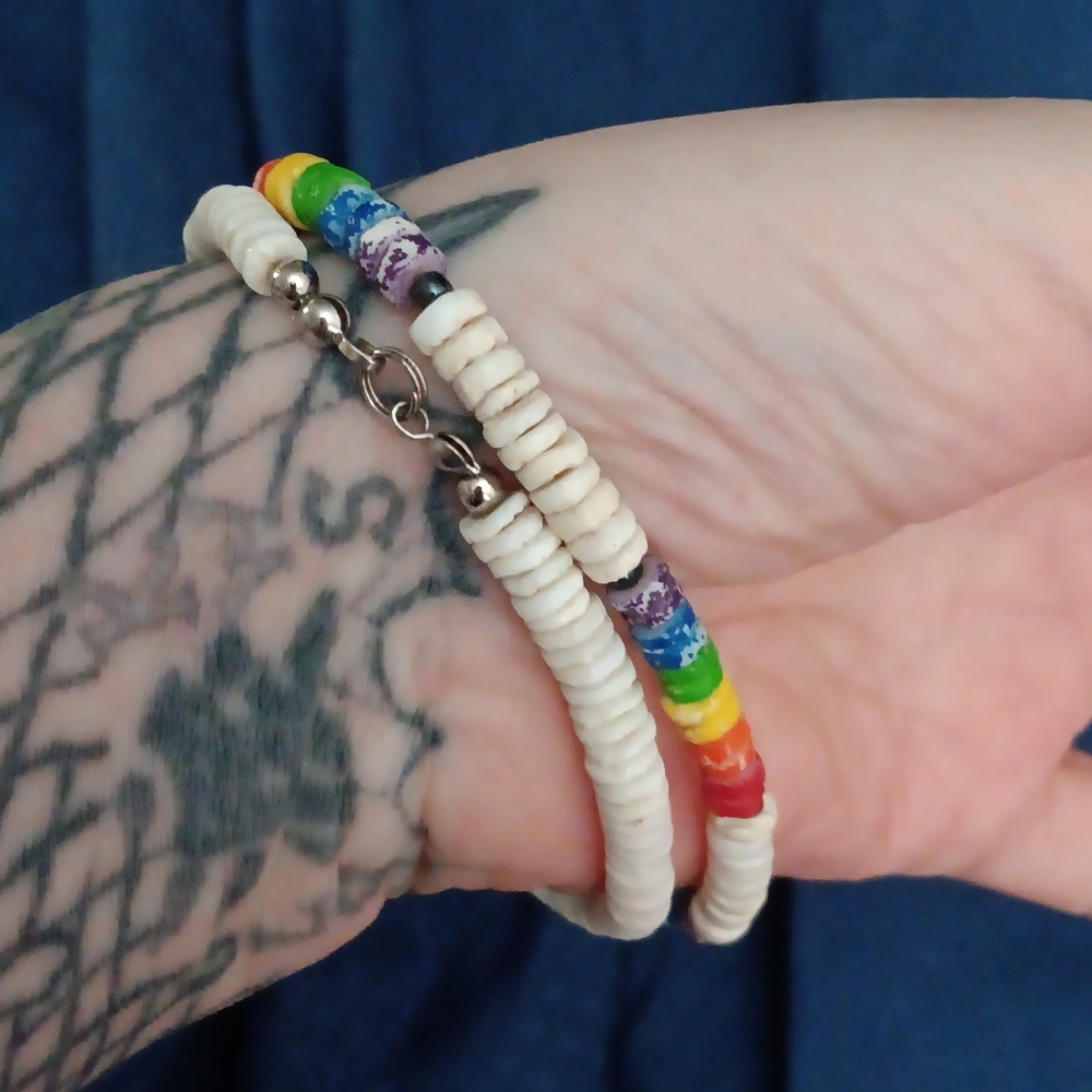 Two Pretty Pooka Shell Bracelets - image 2
